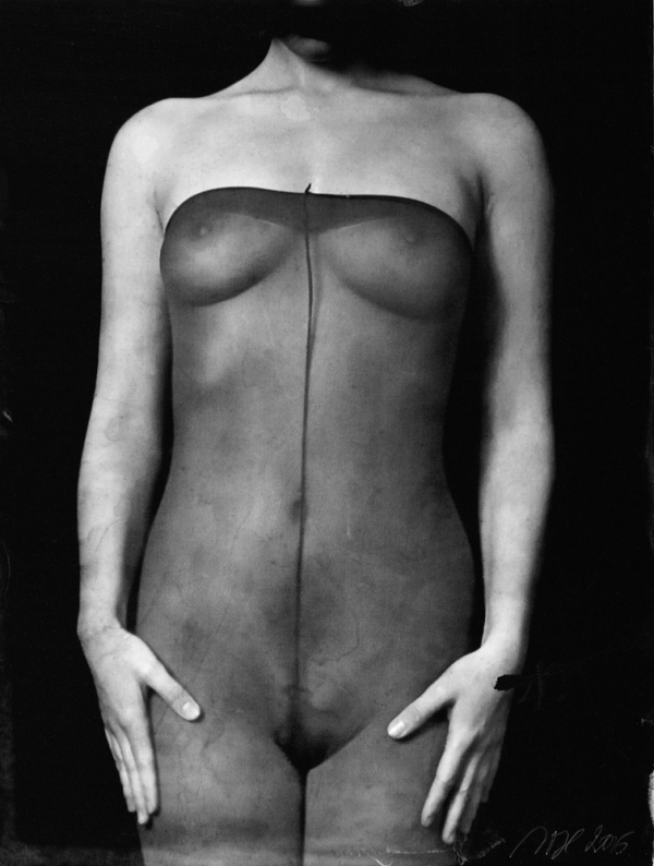 renata vogl scanned original ferrotype, stockings, original size 13x10 cm